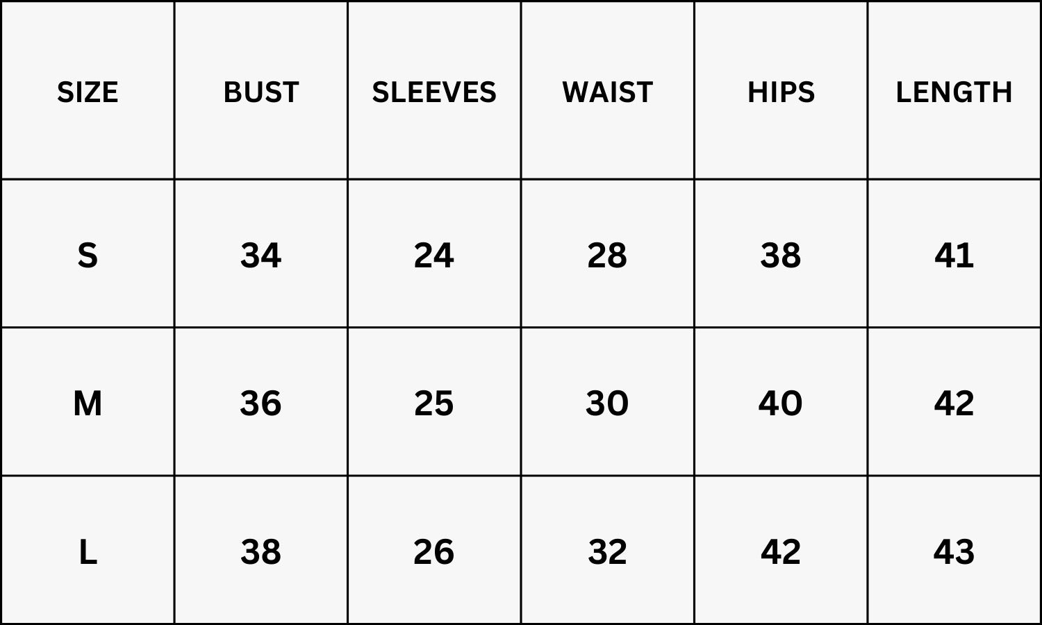 Size Chart for Adena Maxi Dress - Brown