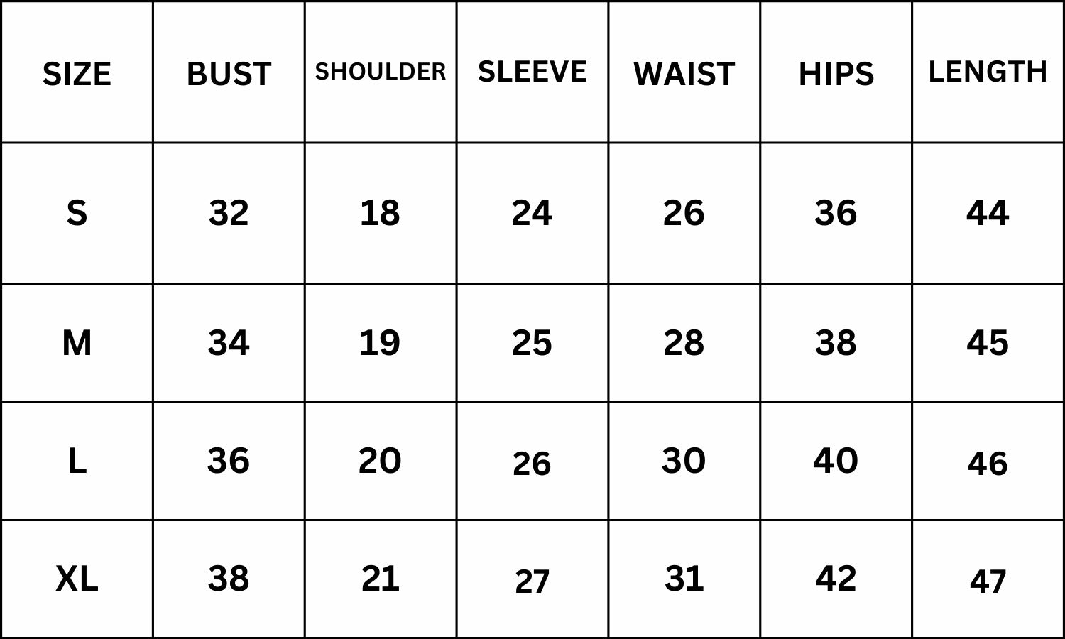 Size Chart for Sideris Midi Dress - Green
