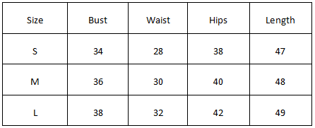 Size Chart for Cameron Maxi Dress - White