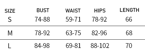 Size Chart for Castro Mini Dress - Brown