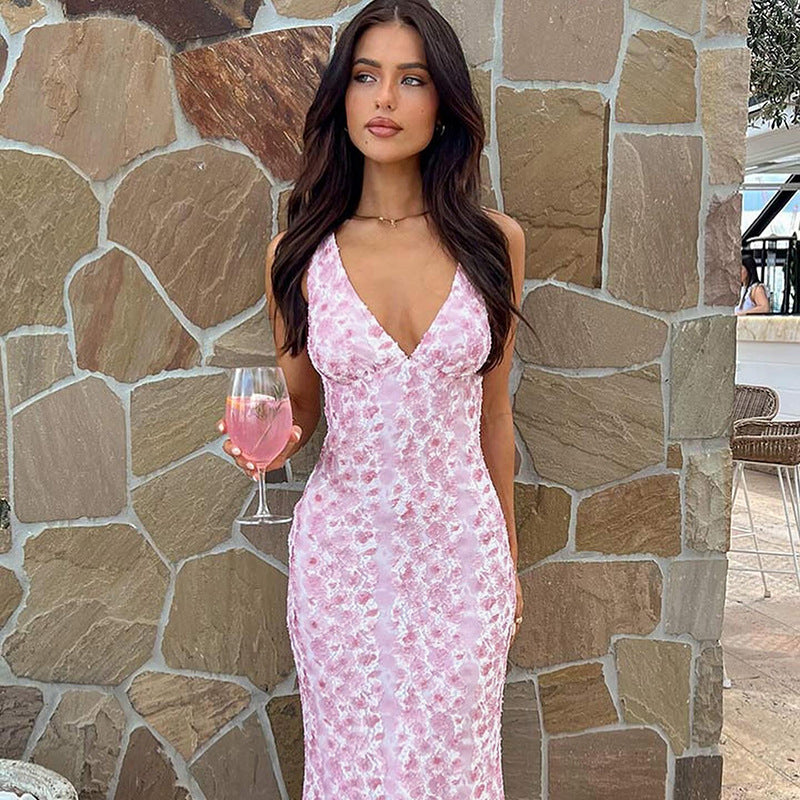 Blush Midi Dress-Pink