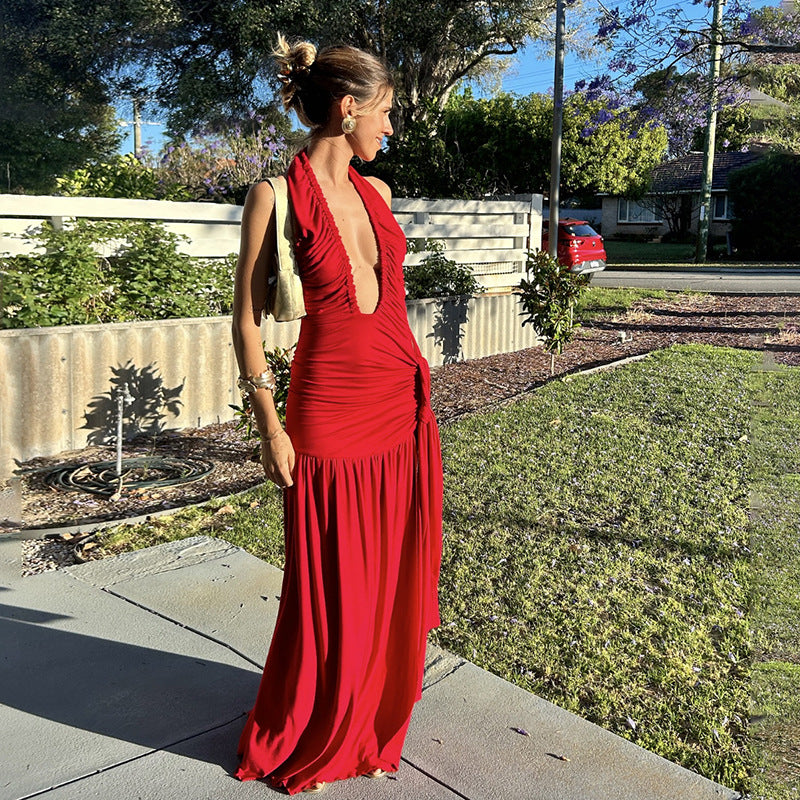 Tunisia Maxi Dress - Red