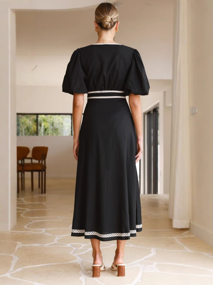 Aery Midi Dress - Black