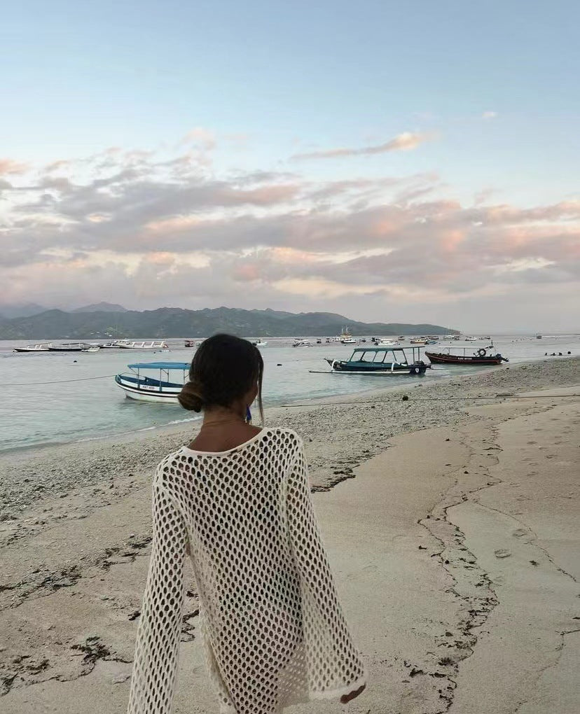 Brunei Cover Up Dress - White