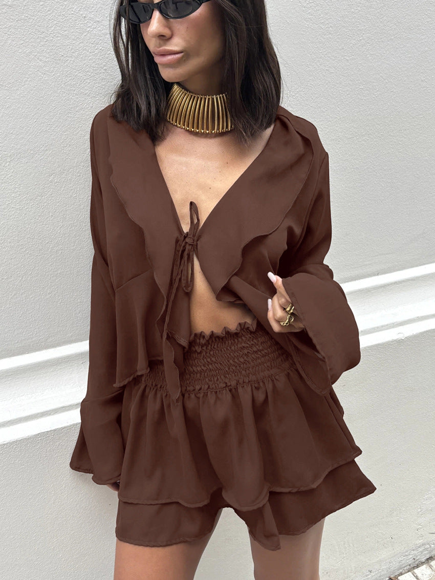 Tasha Co ord Set - Brown