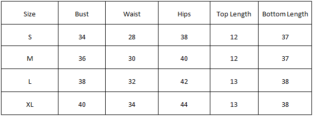 Size Chart for Vaani Kapoor X Miakee – Baddie B