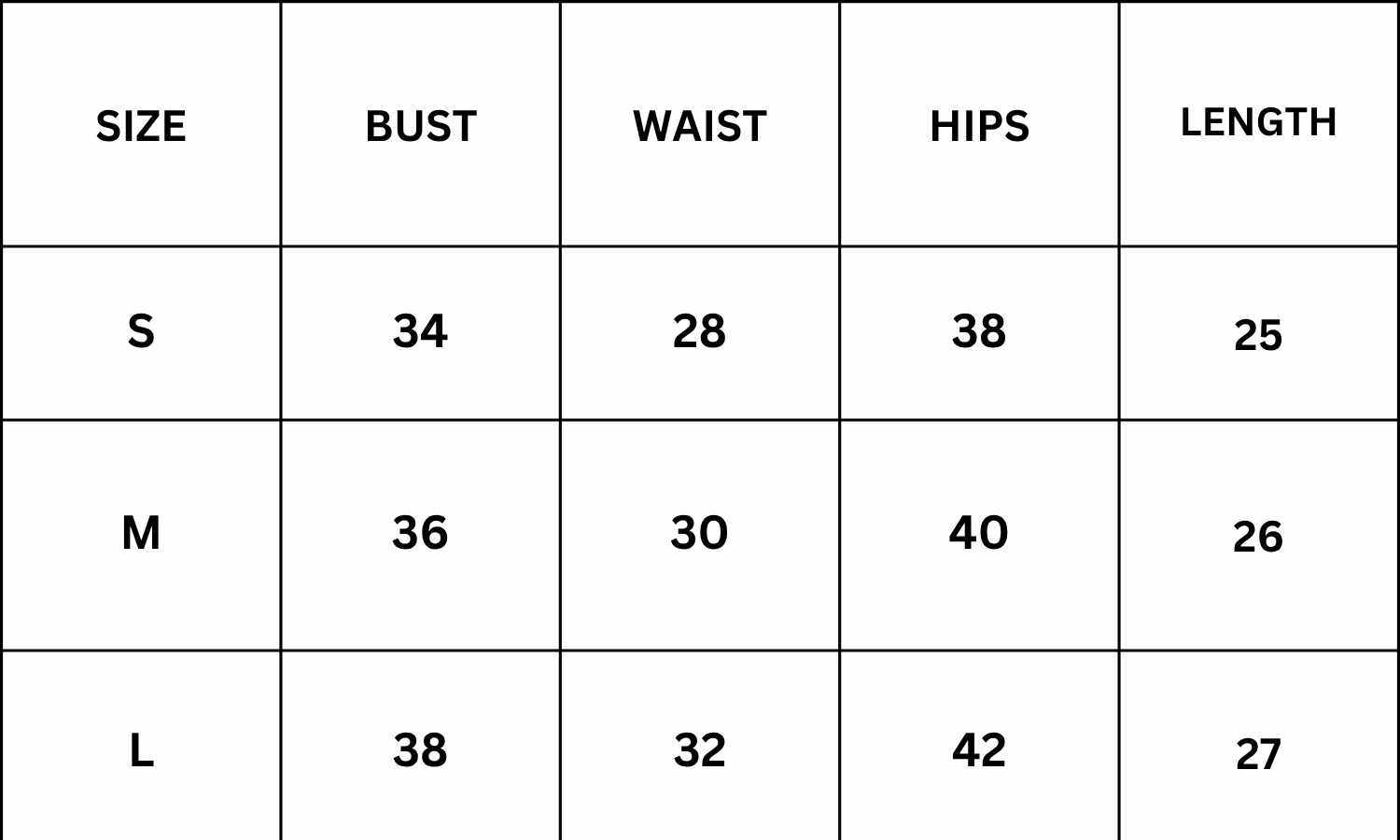 Size Chart for Kepner Mini Dress - Green