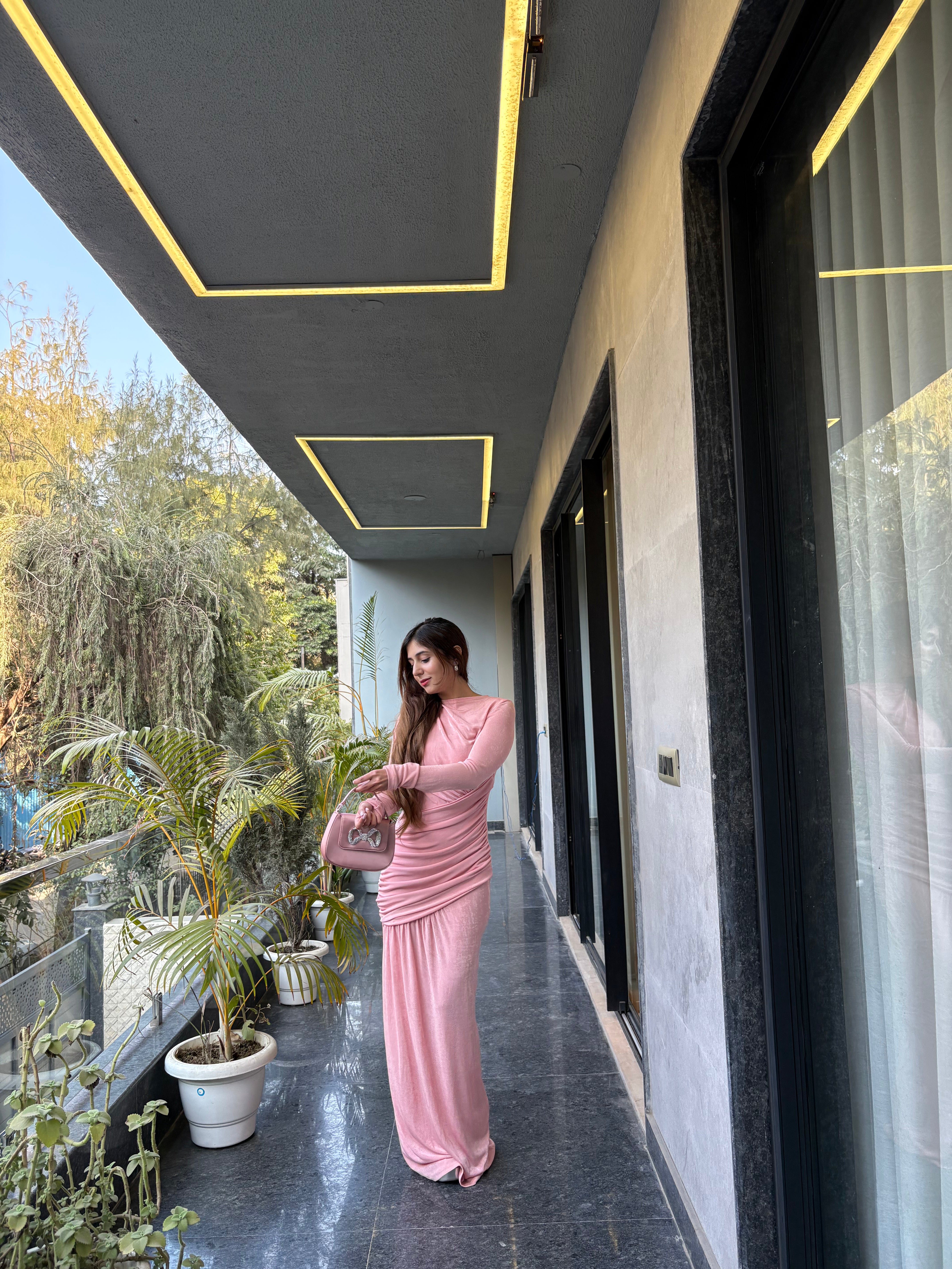 Glorina Maxi Dress - Pink