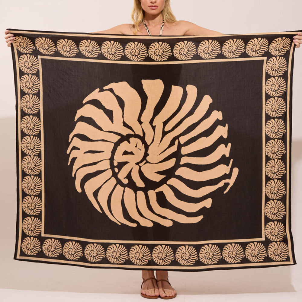 Fatal Swimsuit Wrap Skirt - Khaki