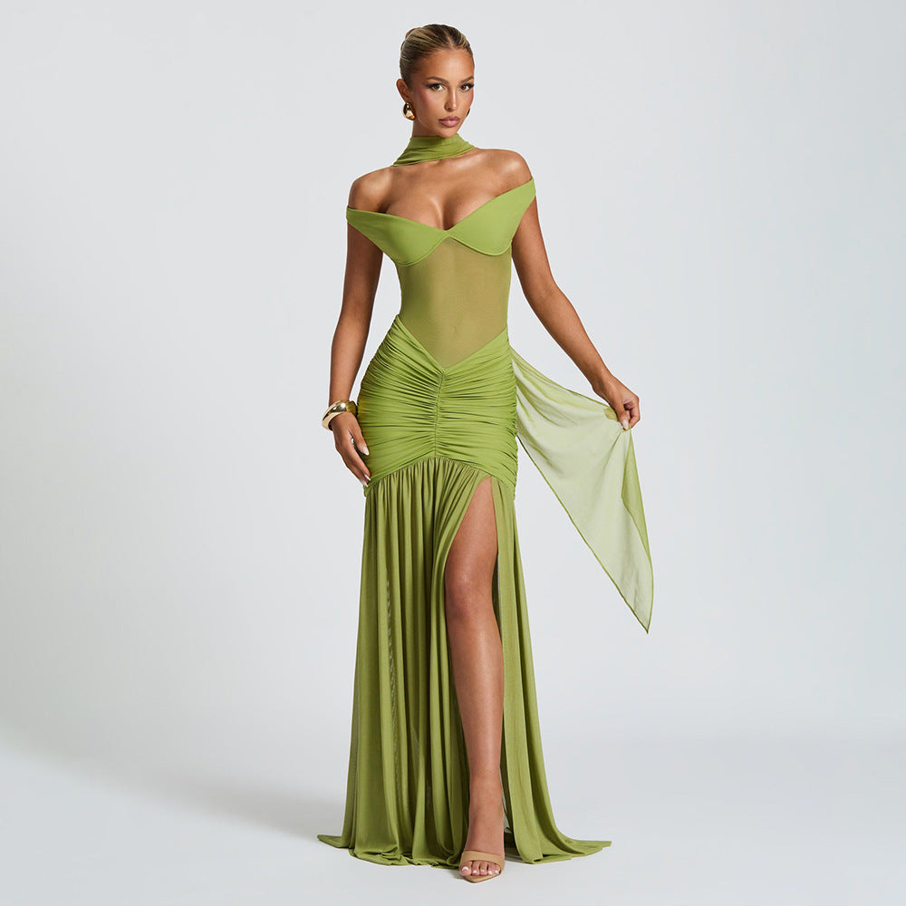 Alaia Maxi Dress - Green