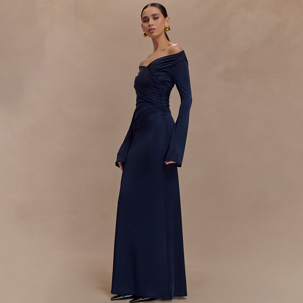Orlena Maxi Dress - Navy Blue