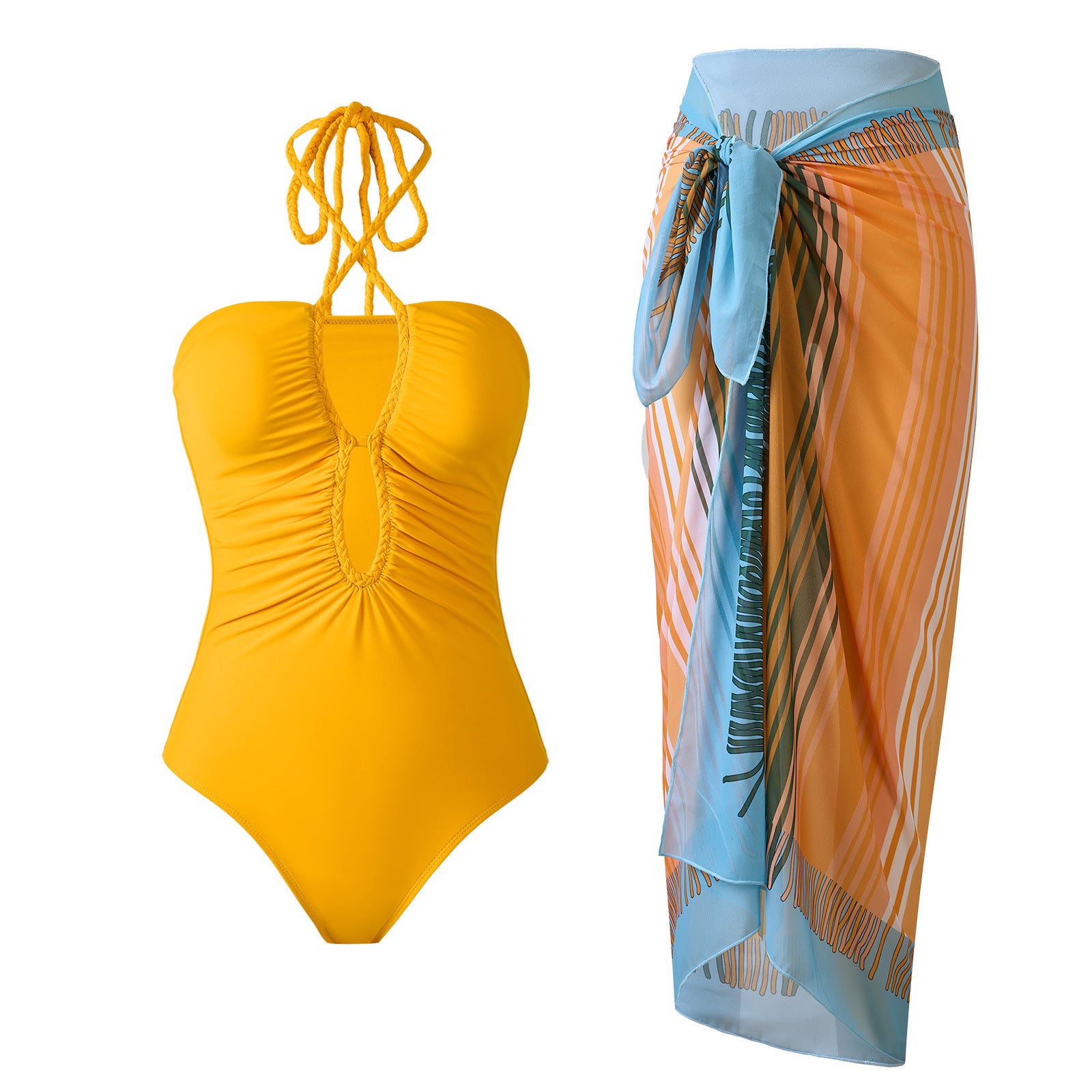 Alora Wrap Skirt - Yellow