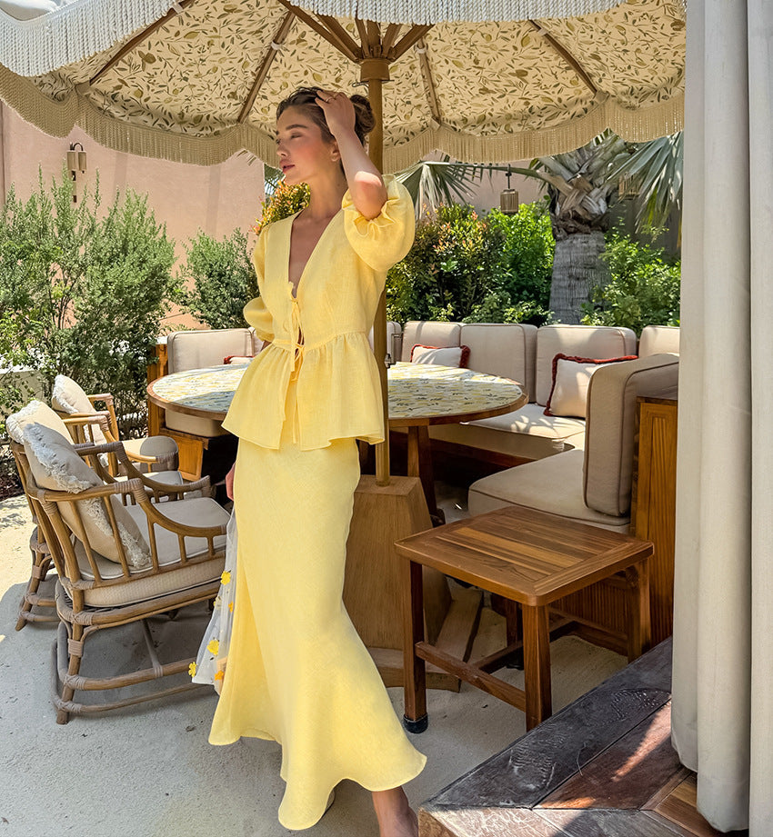 Aurelia Co Ord Set - Yellow