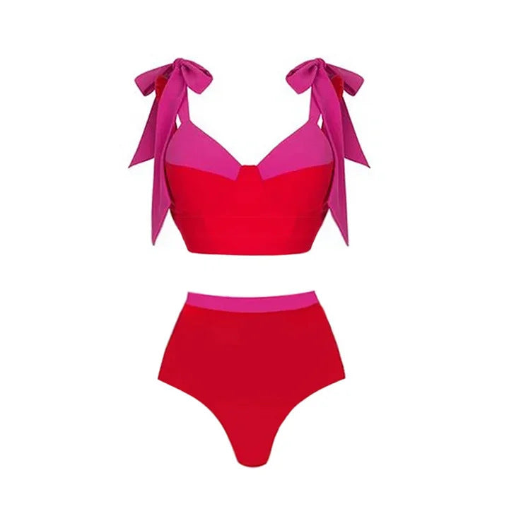 Fiery Bikini Set - Red