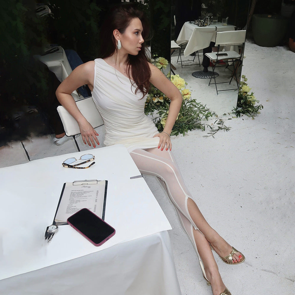 Crimson Leggings - White