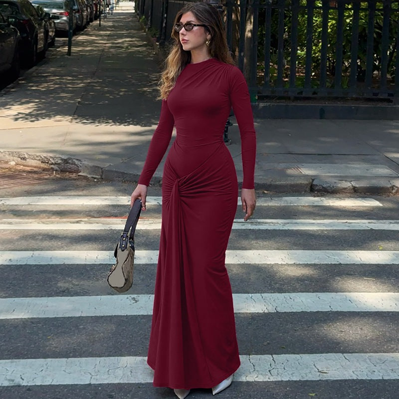 Syala Dress - Maroon