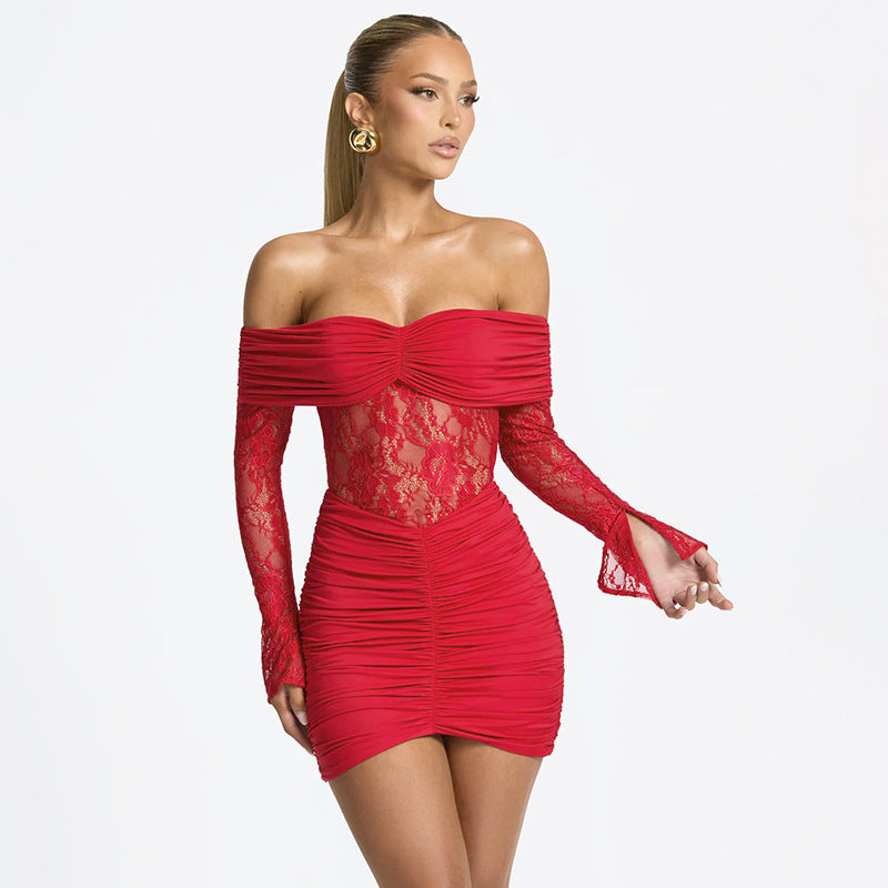 Pathy Mini Dress - Red