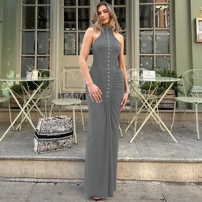 Janice Maxi Dress - Grey