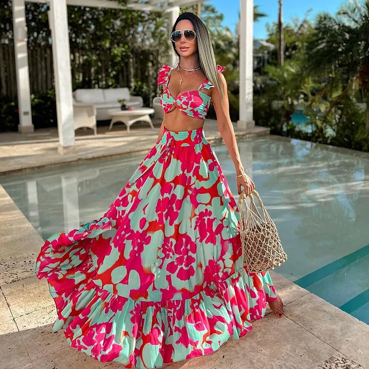 Aruba Umbrella Skirt - Blue