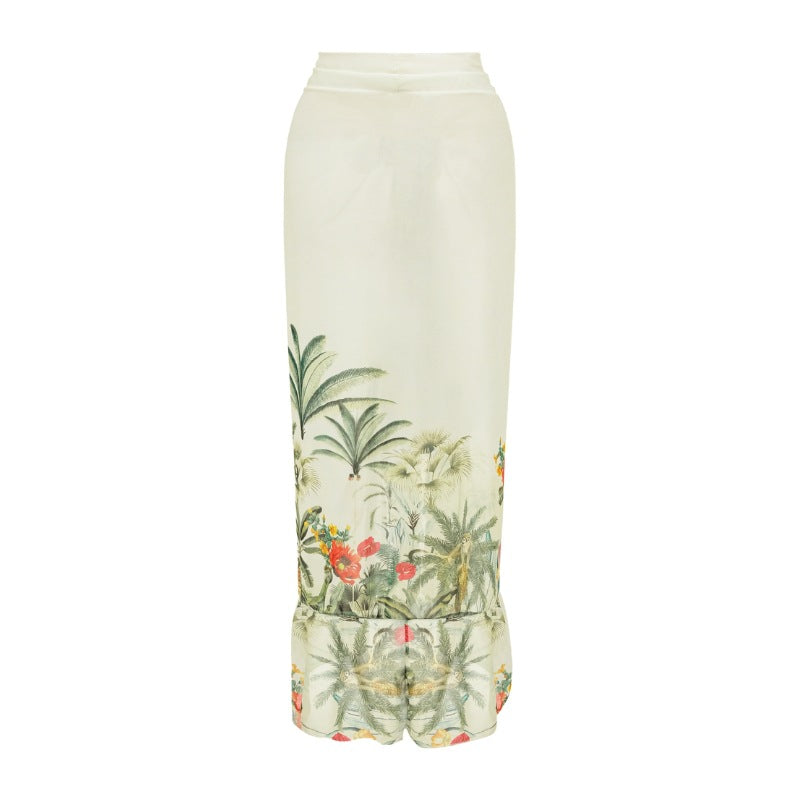Keep Palm Wrap Skirt