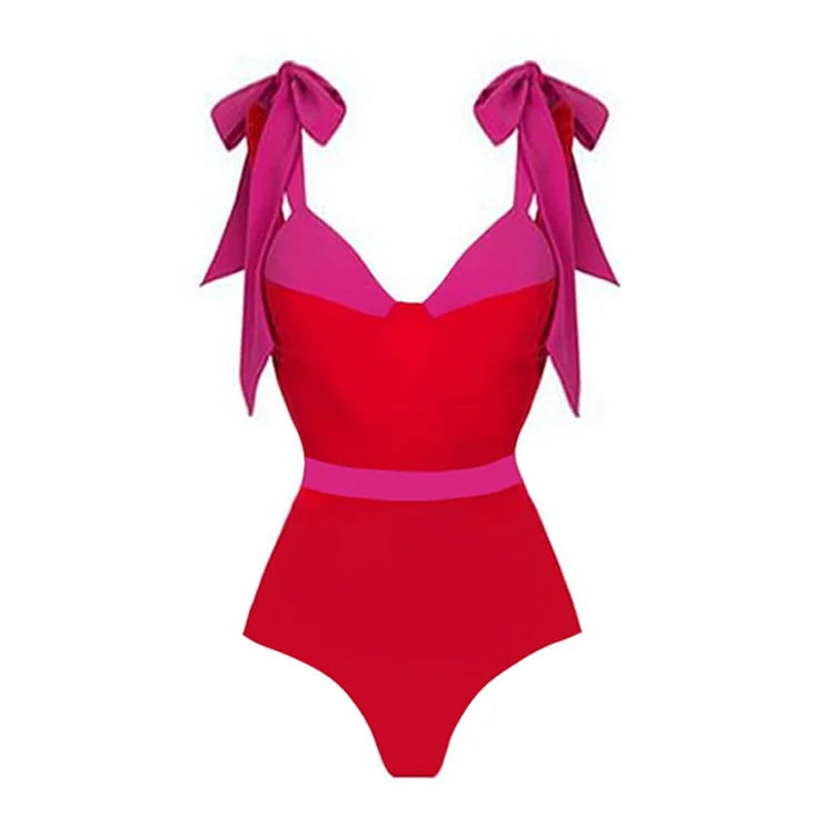 Fiery Swimsuit  - Red