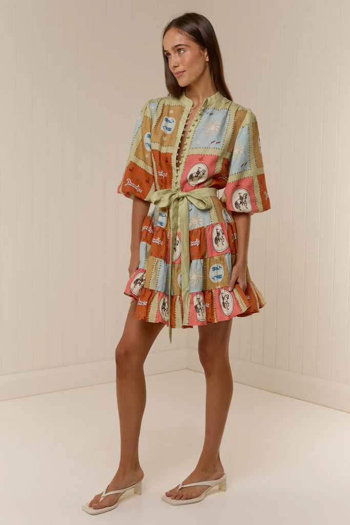 Della Mini Dress - Green