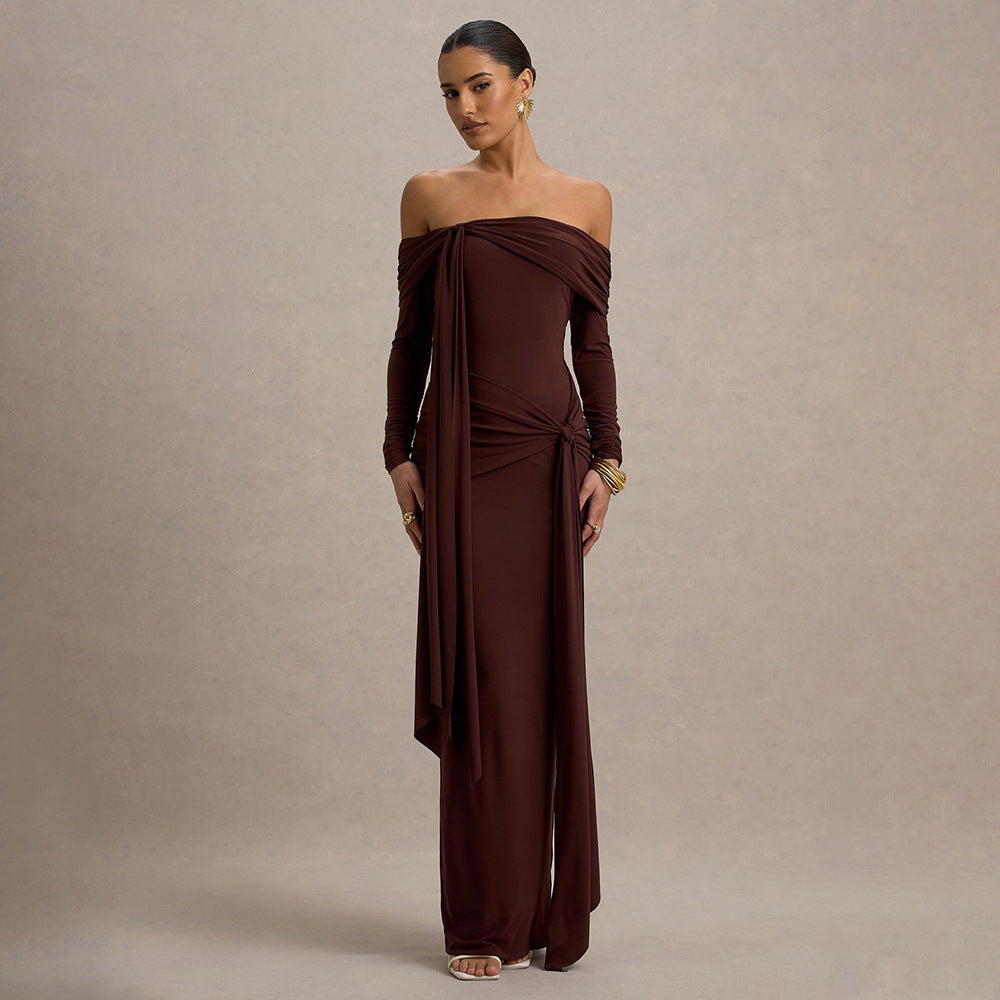 Corinne Maxi Dress - Brown