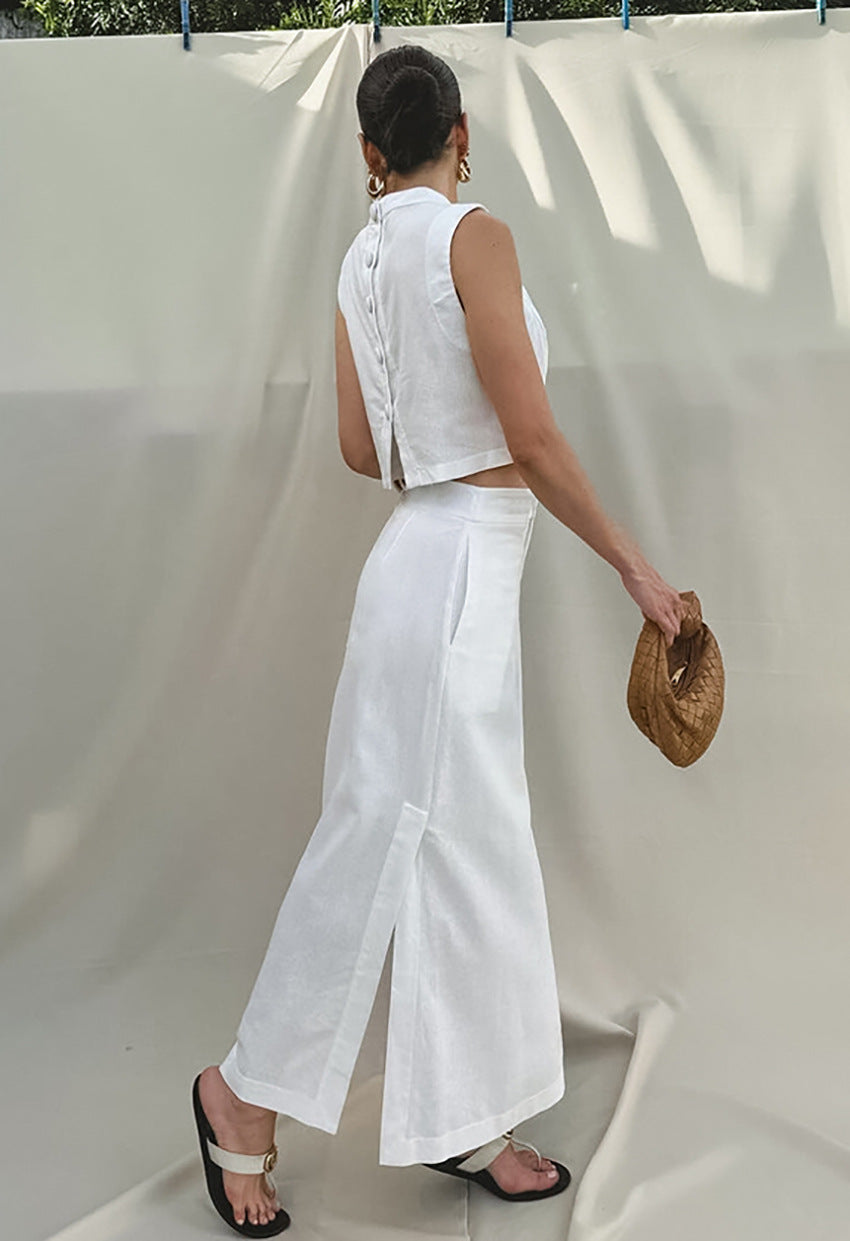 Garner Co-Ord Set - White