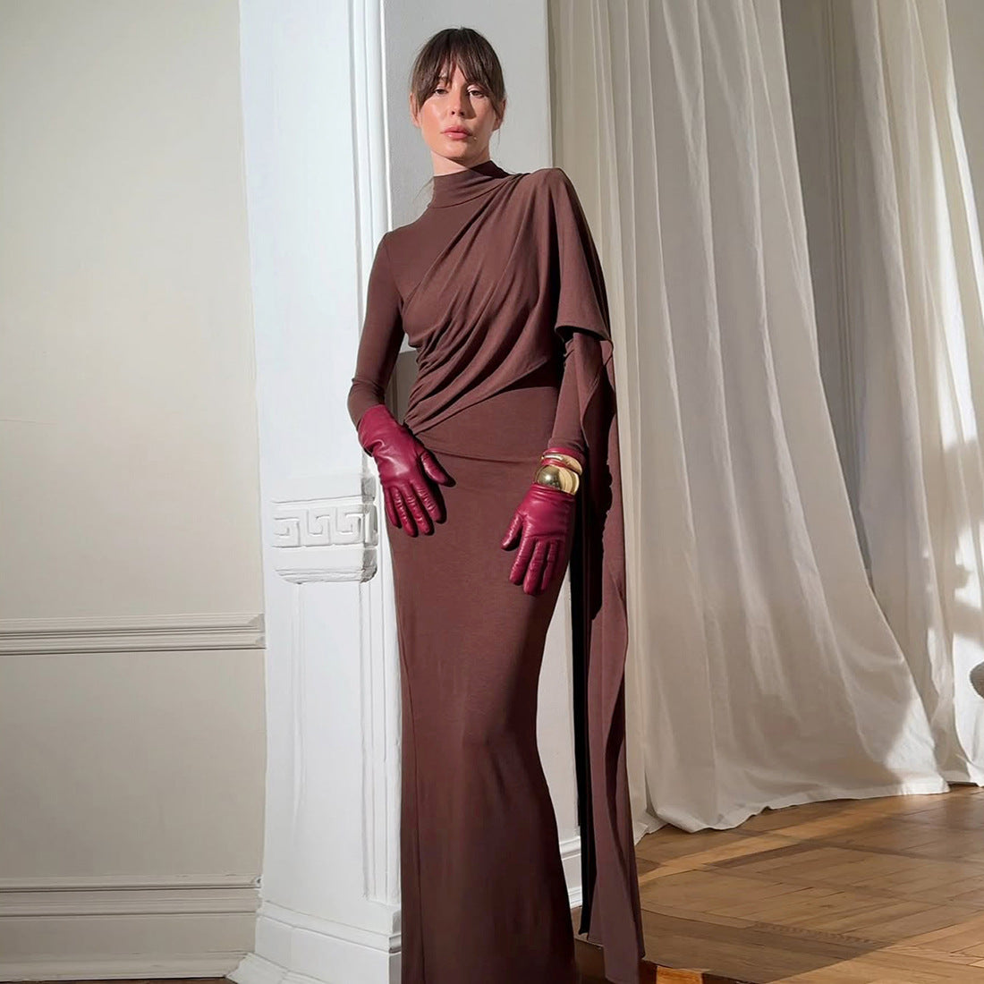 Damona Dress - Brown