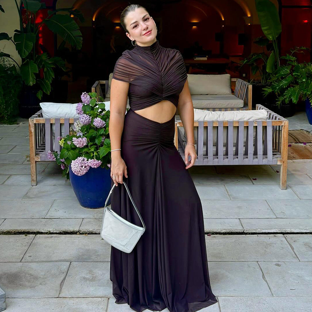 Isola Maxi Dress - Brown