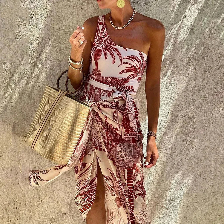 Scarlet Wrap Skirt - Red