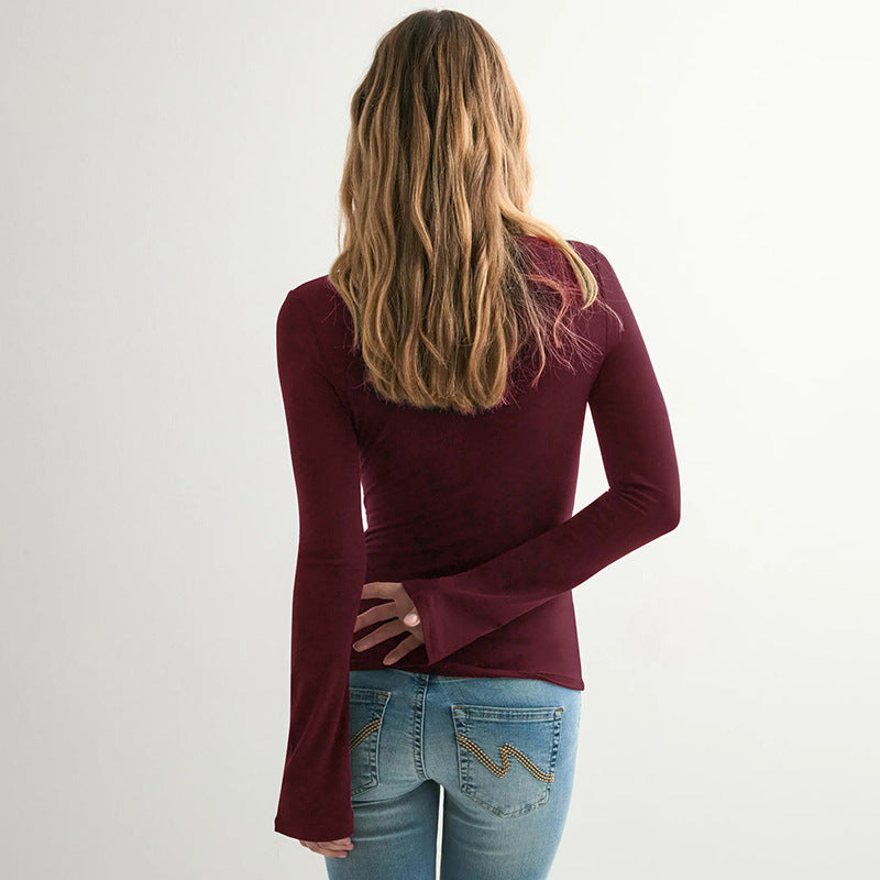 Elena Top - Maroon