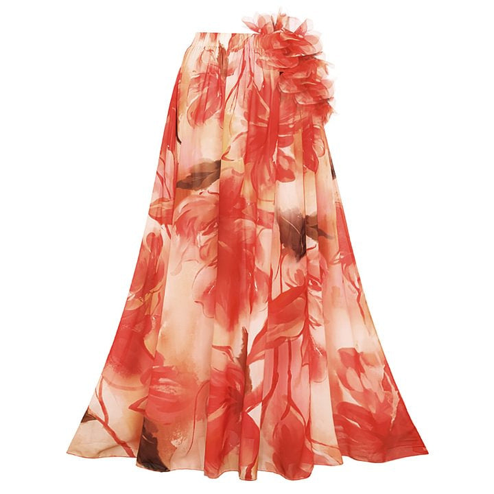 Citrine Swimsuit Skirt - Orange