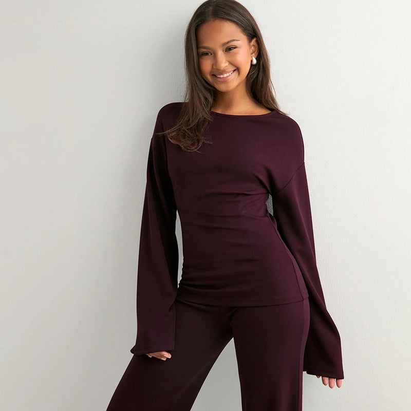 Nella Co-ord Set - Maroon