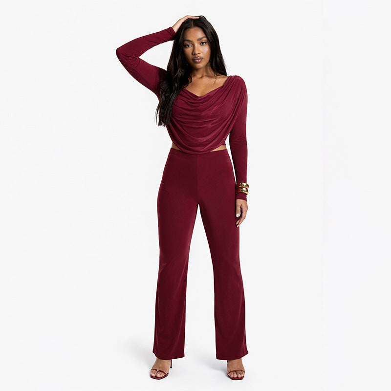 Shrett Co ord Set - Burgundy
