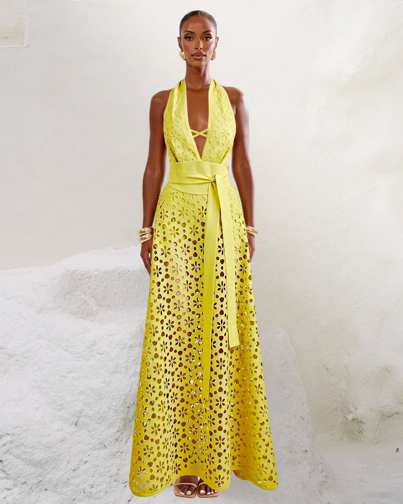 Blissstate Wrap Skirt - Yellow