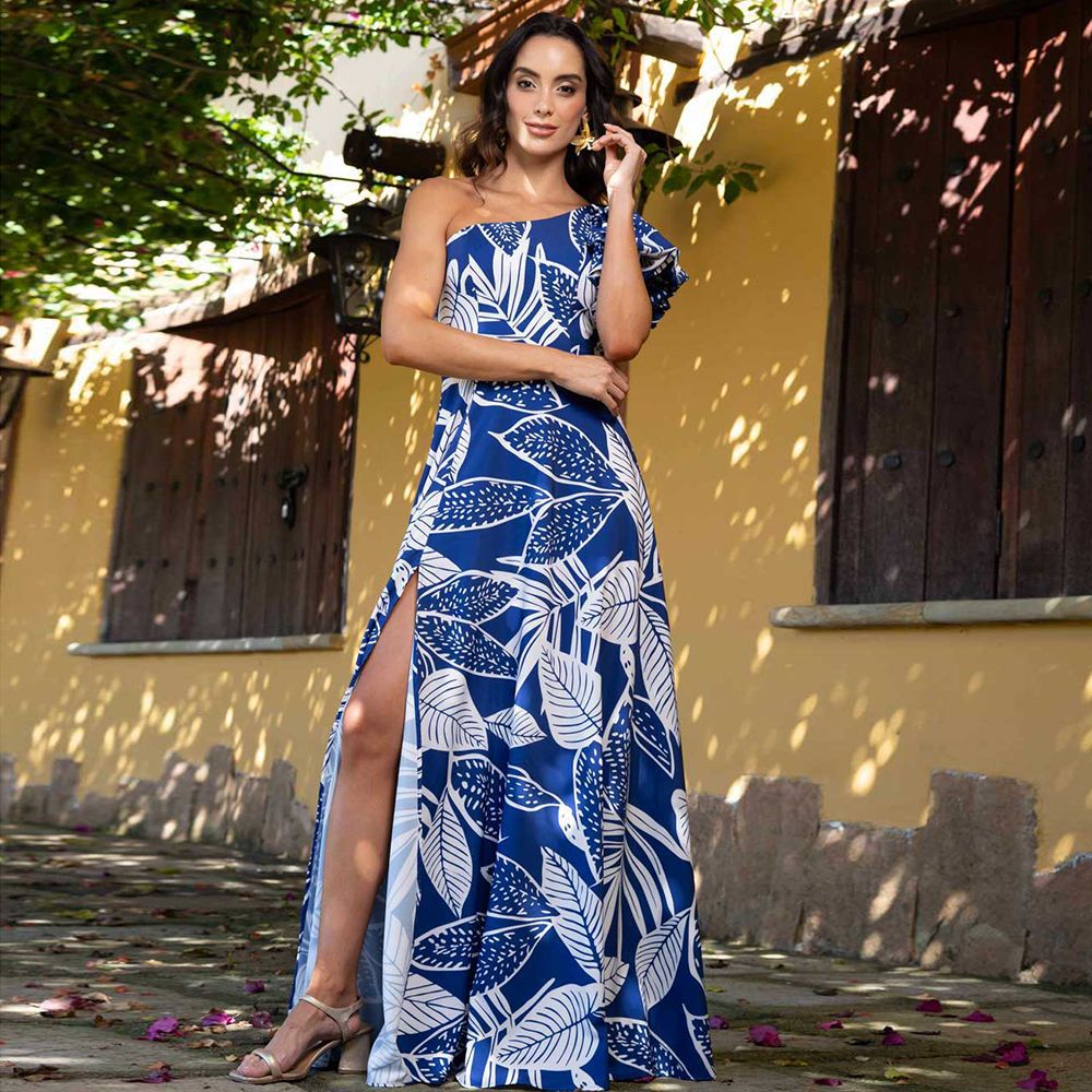 Blue Shores Umbrella Skirt - Blue