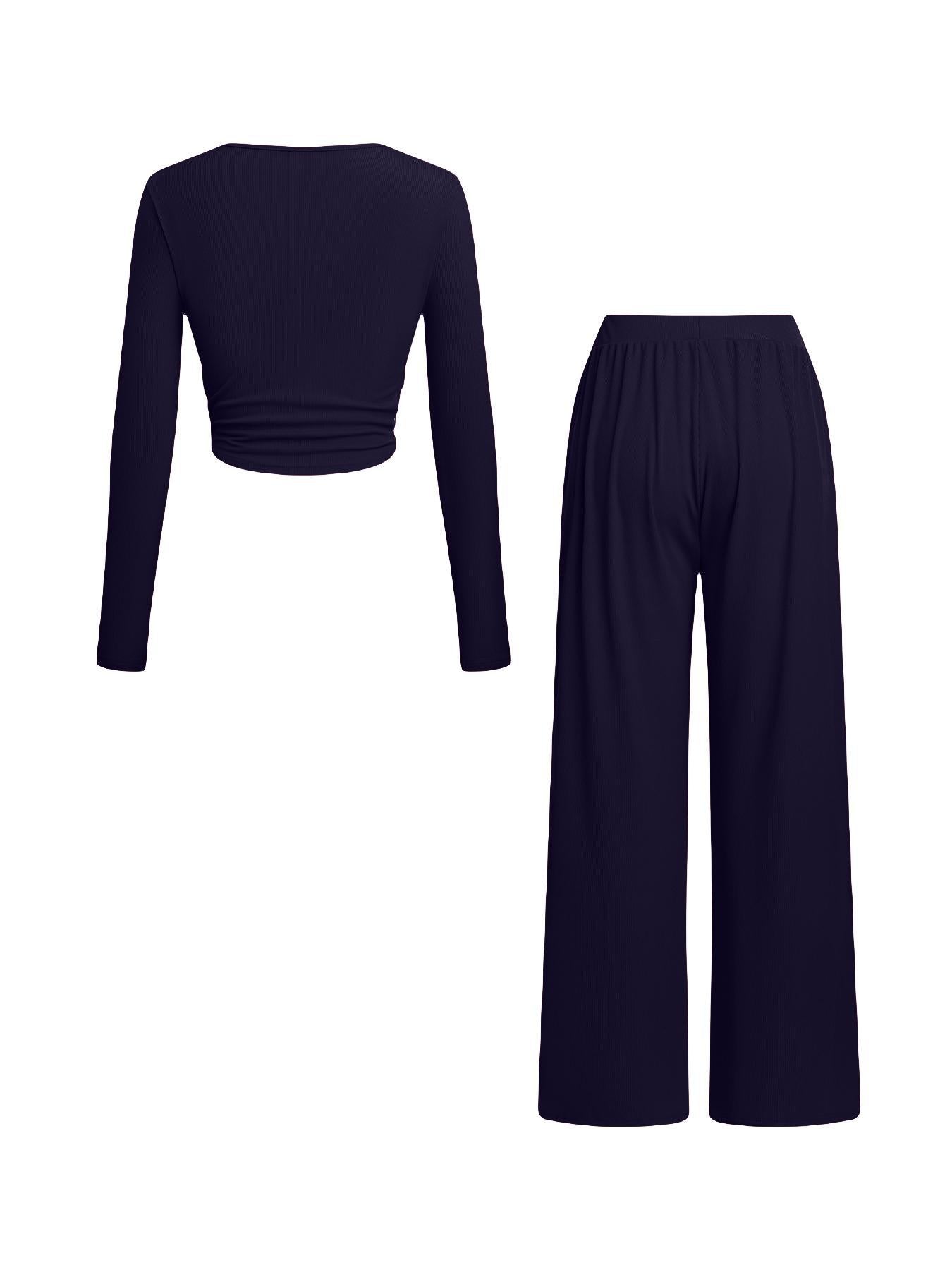 Brodie Co-Ord Set - Navy Blue