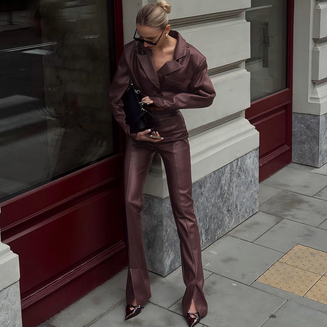 Brioney Co-ord - Maroon