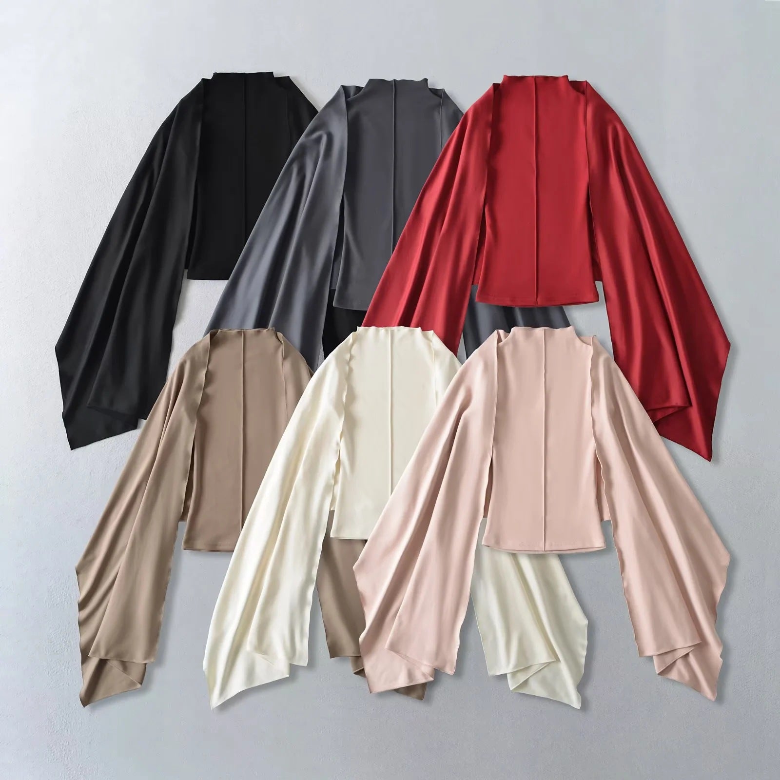 Amara Top With Scarf - Pink