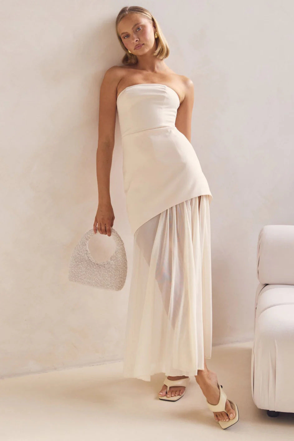 Dream Weaver Maxi Dress - Off White