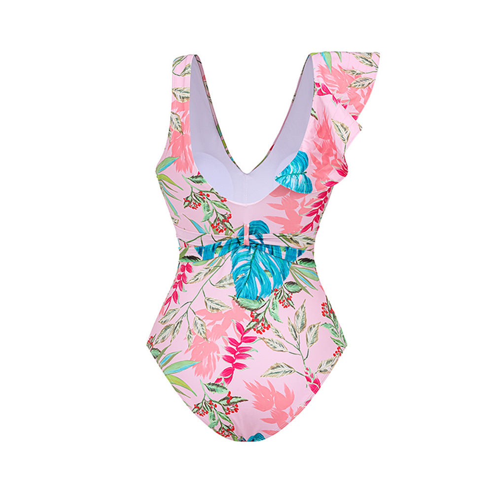 Tulip Ruffle Swimsuit - Pink