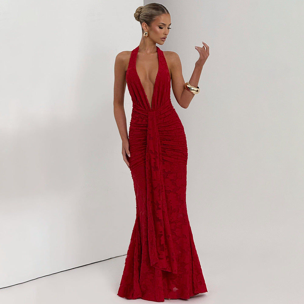 Nerina Maxi Dress - Red