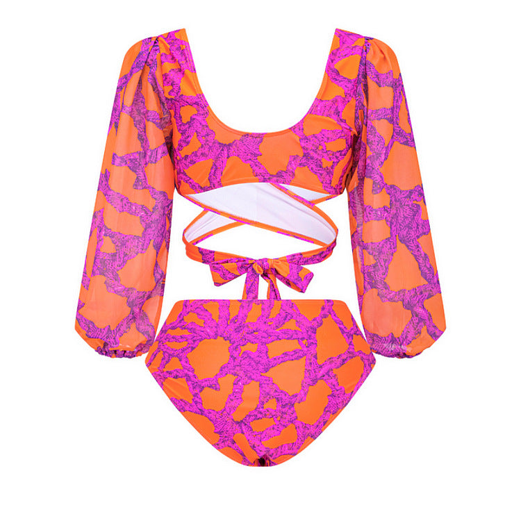 Siesta Full Sleeves Bikini - Pink