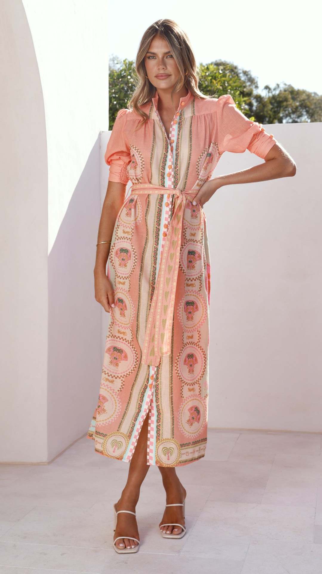 Deva Maxi Dress - Pink