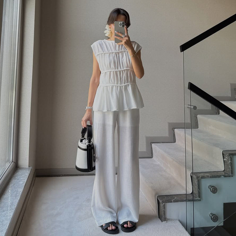 Aaliyah Co ord Set - White