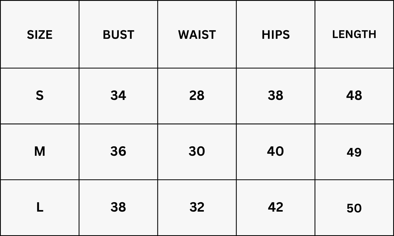 Size Chart for Maven Sheath Dress With Slit - Black
