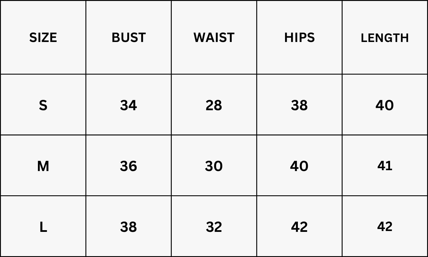 Size Chart for Megan Maxi Dress - Pink