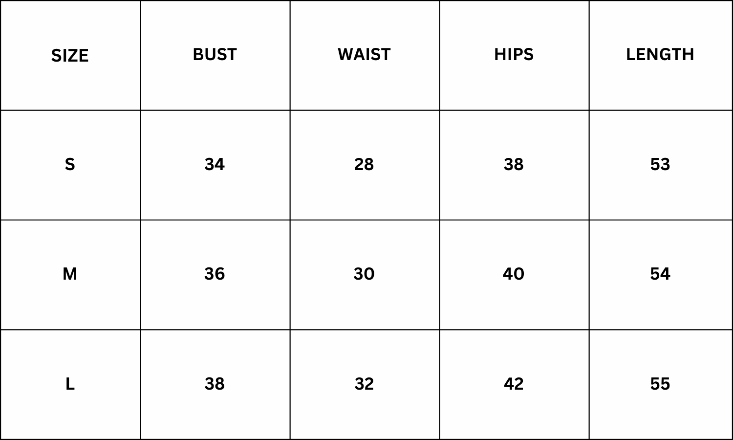 Size Chart for Greta Maxi Dress - Apricot