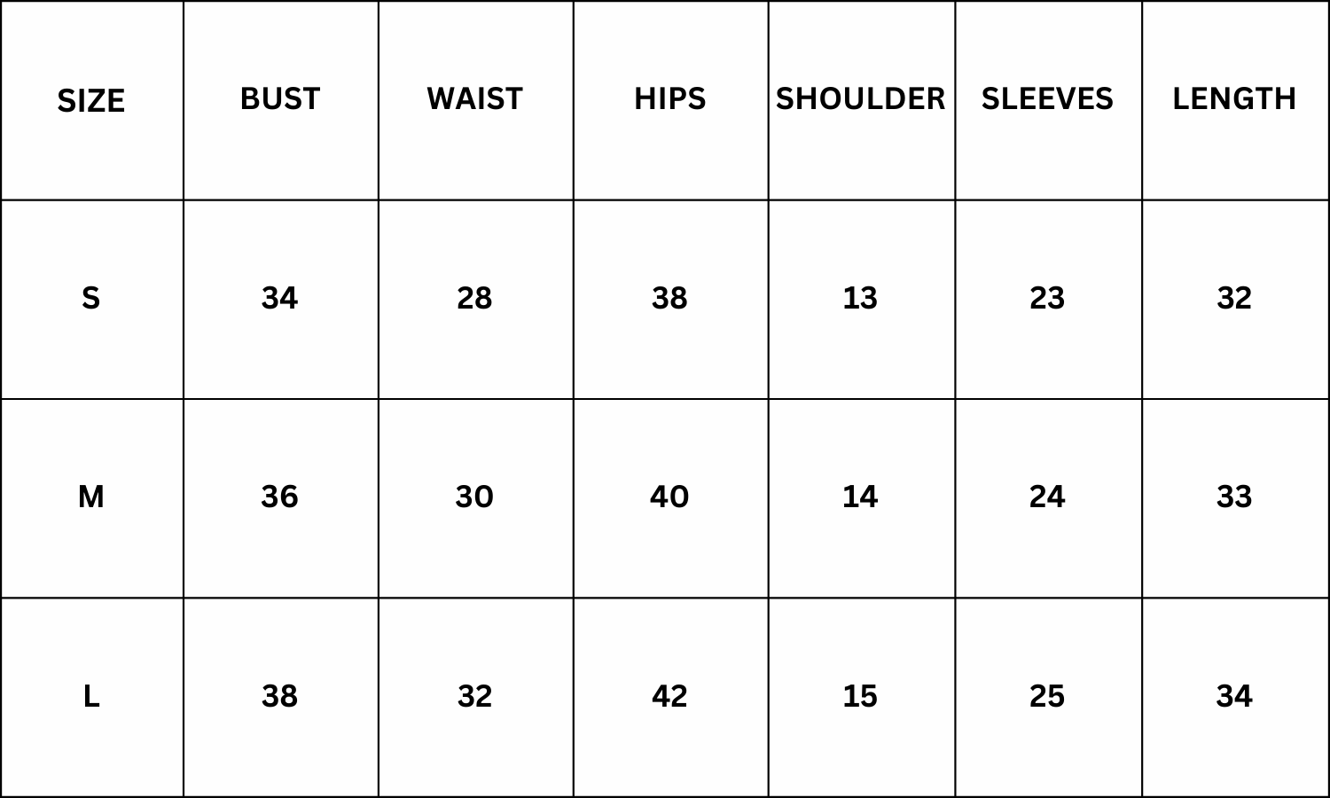 Size Chart for Lois Mini Dress - White